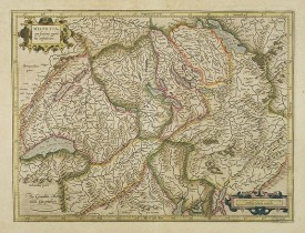 MERCATOR, G./ HONDIUS, J. -  Helvetia cum finitimis regionibus confoederatis.