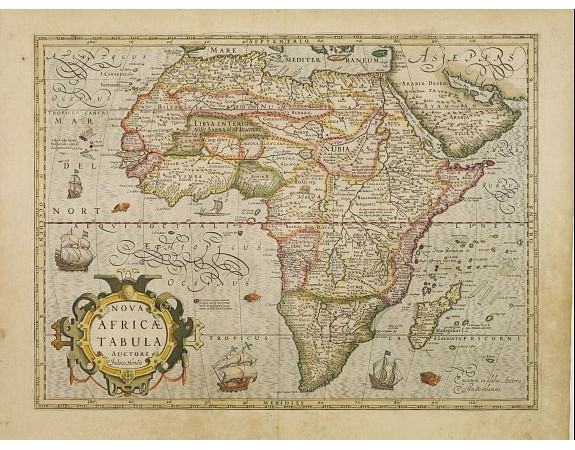MERCATOR, G. / HONDIUS, J. - Nova Africae Tabula. MERCATOR, G. / HONDIUS, J. - Nova Africae Tabula.