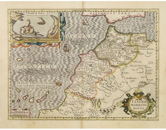 MERCATOR, G. / HONDIUS, J. - Fessae et Marocchi Regna. MERCATOR, G. / HONDIUS, J. - Fessae et Marocchi Regna.