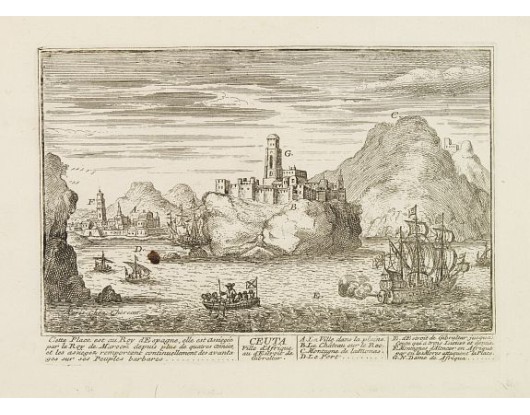 CHÉREAU, F. & J. - Ceuta Ville d'Afrique au D'estroit de Gibraltar.