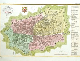 STANGHI, V. -  Pianta della citta di Lucca.