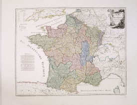 VON REILLY, F.J.J. -  Karte von Frankreich.