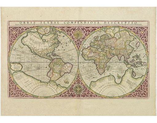 MERCATOR, R. - Orbis Terrae Compendiosa Descriptio. MERCATOR, R. - Orbis Terrae Compendiosa Descriptio.