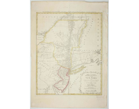 HOMANN HEIRS. -  Mappa Geographica provinciae Nova.. NEW-YORK..