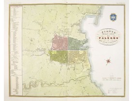 ZUCCAGNI-ORLANDINI, A. -  Pianta della citta di Palermo e dei suoi contorni. ZUCCAGNI-ORLANDINI, A. -  Pianta della citta di Palermo e dei suoi contorni.