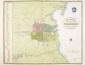 ZUCCAGNI-ORLANDINI, A. -  Pianta della citta di Palermo e dei suoi contorni.
