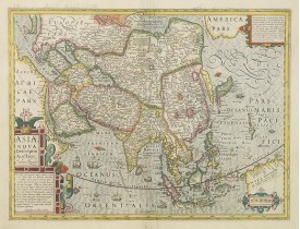 HONDIUS, J. -  Asiae Nova Descriptio.. HONDIUS, J. -  Asiae Nova Descriptio..