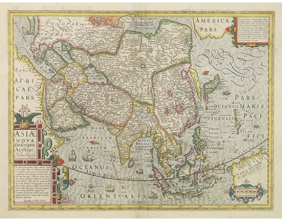HONDIUS, J. - Asiae Nova Descriptio.. HONDIUS, J. - Asiae Nova Descriptio..