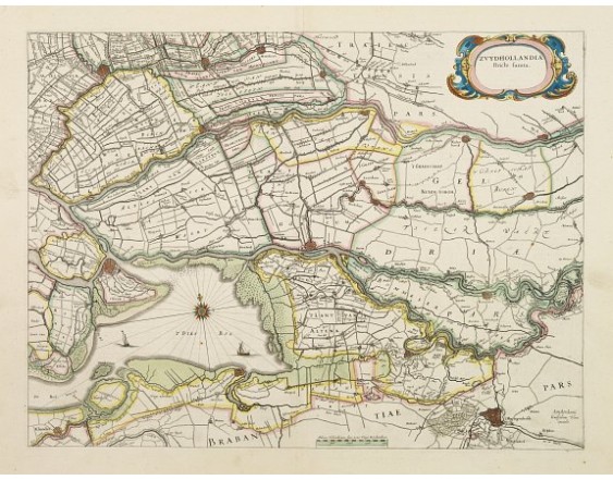 BLAEU, W. - Zuydhollandia stricte sumta.