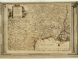 AA, P. van der. -  Carte du Gouvernement de Languedoc, suivant les nouvelles observations. . .