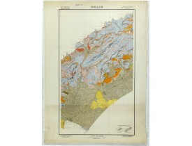 FALLOT, P. -  Carte Géologique de la Sierra de Majorque. Soller.