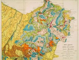 DARDER PERICAS, Bartomeu. -  Mapa geologic de les serres de Llevant de l'illa de Mallorca.