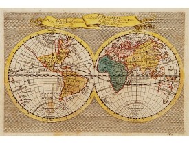 JONGE, N. -  Globus terrestris, det er Jordens Klode forestillende Verdens IV Dele.