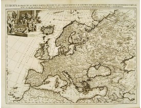 VAN DER AA,P. -  Europa In Praecipuas Ipsius Partes Distributa Ad Observation .. VAN DER AA,P. -  Europa In Praecipuas Ipsius Partes Distributa Ad Observation ..