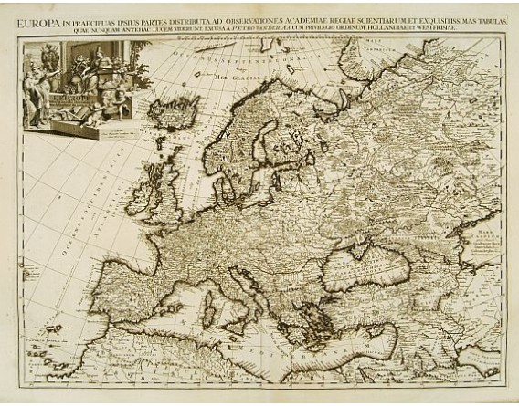VAN DER AA,P. - Europa In Praecipuas Ipsius Partes Distributa Ad Observation .. VAN DER AA,P. - Europa In Praecipuas Ipsius Partes Distributa Ad Observation ..