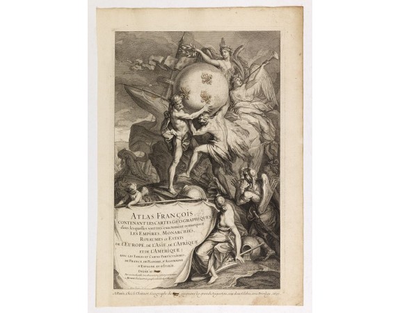 JAILLOT, A.H. -   Atlas François contenant les Cartes Géographiques dans lesquelles sont très exactement remarquez les Empires, Monarchies, Royaumes et Estats  de l'Europe, de l'Asie; de l'Afrique et de l'Amérique.