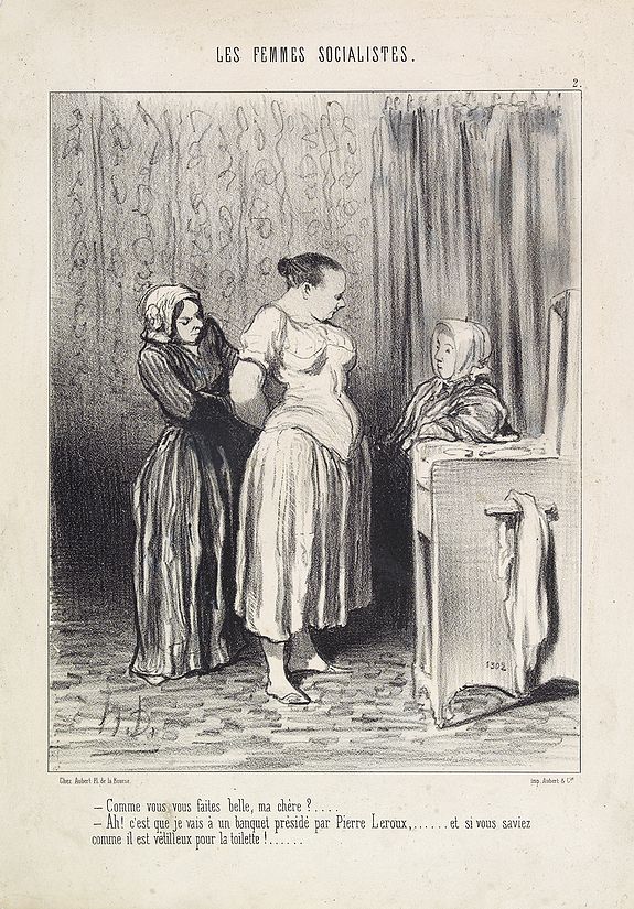 DAUMIER, H. - Les femmes socialistes. Comme vous vous faites