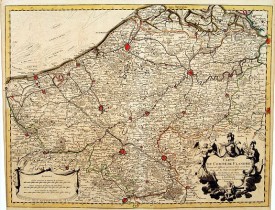 COVENS, J. / MORTIER, C. -  Carte du Comté de Flandre, Dressée sur differens..