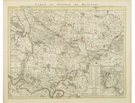 COVENS, J. / MORTIER, C. -  Carte du Diocese de Beauvais Dressée .. COVENS, J. / MORTIER, C. -  Carte du Diocese de Beauvais Dressée ..