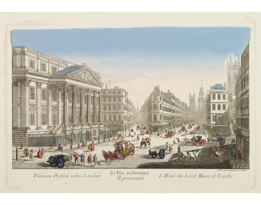 DAUMONT. - 39e Vüe d'Optique Representant L'Hotel du Lord Maire de Londres. DAUMONT. - 39e Vüe d'Optique Representant L'Hotel du Lord Maire de Londres.
