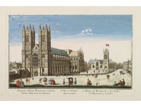DAUMONT. -  26e Vüe d'Optique Representant L'Abbaye de Westminster et de l'Eglise Ste. Marguerite à Londres. DAUMONT. -  26e Vüe d'Optique Representant L'Abbaye de Westminster et de l'Eglise Ste. Marguerite à Londres.