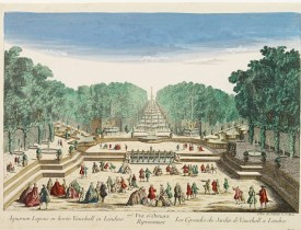 DAUMONT. -  77e Vüe d'Optique Représentant Les Cascades du Jardin de Vauxhall a Londres.