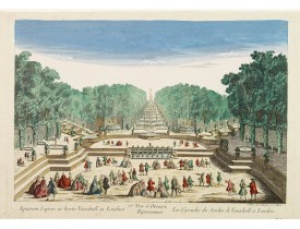 DAUMONT. -  77e Vüe d'Optique Représentant Les Cascades du Jardin de Vauxhall a Londres. DAUMONT. -  77e Vüe d'Optique Représentant Les Cascades du Jardin de Vauxhall a Londres.