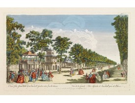 SAYER, R. -  A View of the Grand Walk &c in Vauxhall gardens taken from the Entrance. Publish'd according to Act of Parliament.. SAYER, R. -  A View of the Grand Walk &c in Vauxhall gardens taken from the Entrance. Publish'd according to Act of Parliament..