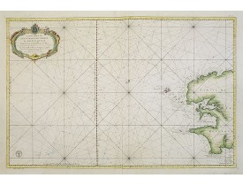 BELLIN, J.N. -  Carte réduite des Passages de l'Iroise du Four et du Raz. . .  N°27.                                                                                                                                  ..