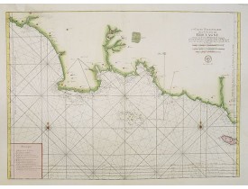 DÉPÔT GÉNÉRAL DE LA MARINE. -  6.me Carte Particuliere des Costes de Bretagne depuis la Baye d' Hodierne jusqu' a l' Isle de Groa. . .  N°26.
