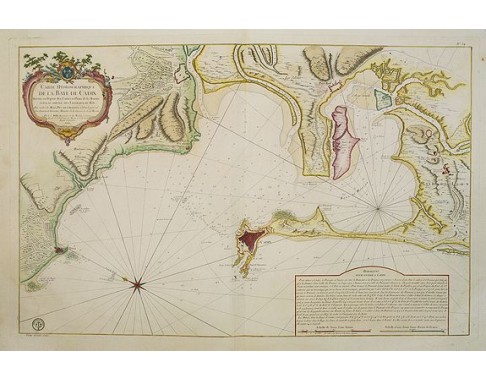 BELLIN, J.N. - Carte Hydrographique De La Baye De Cadix... BELLIN, J.N. - Carte Hydrographique De La Baye De Cadix...