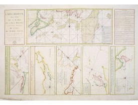 DÉPÔT GÉNÉRAL DE LA MARINE. -  Carte Réduite, Des Côtes De L' Acadie, De L' Isle Royale.. Et de la Partie Méridionale De L' Isle De Terre Neuve..