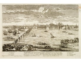 AVELINE, P. / CREPY. -  Nantes, ancienement Corbilo, Condiuineum et Namnetes, ville Capitale du pays Nantois et la plus considérable de la Bretagne..