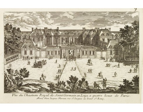 CHEREAU, J. - Vüe du Chasteau Royal de Saint Germain en Laye, a quatre lieux de Paris.. CHEREAU, J. - Vüe du Chasteau Royal de Saint Germain en Laye, a quatre lieux de Paris..