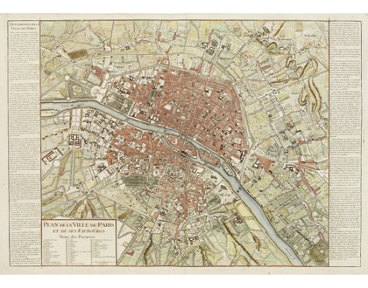 DAUMONT. - Plan de la Ville de Paris et de ses Faubourgs. DAUMONT. - Plan de la Ville de Paris et de ses Faubourgs.