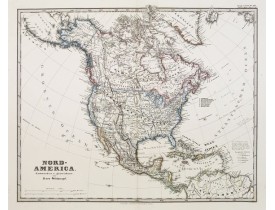 PERTHES,J. / STIELER. -  Nord-America. Entworfen u. gezeichnet von F. von Stülpnagel. PERTHES,J. / STIELER. -  Nord-America. Entworfen u. gezeichnet von F. von Stülpnagel.