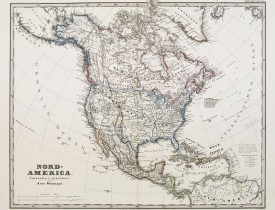 PERTHES,J. / STIELER. -  Nord-America. Entworfen u. gezeichnet von F. von Stülpnagel.