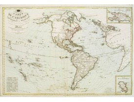 BASSET. -  Carte de L'Amérique Septentrionale et Méridionale ou se trouvent les Découvertes les plus nouvelles..