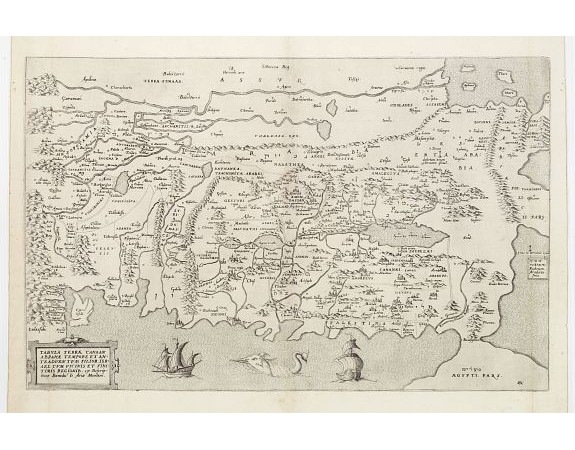 ARIAS MONTANUS, B. - Tabula Terrae Canaan Abrahae tempore et ante adventum… ARIAS MONTANUS, B. - Tabula Terrae Canaan Abrahae tempore et ante adventum…
