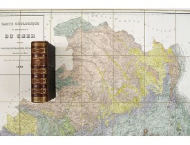 BOULANGER / BERTERA. -  Carte géologique du département du Cher.