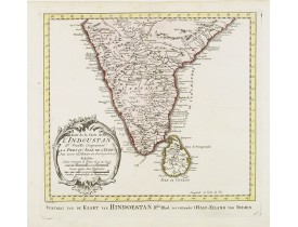 HARREVELT, E. van/ CHANGUION, D.J. -  Suite de la Carte des L'Indoustan, Iie Feuille.. HARREVELT, E. van/ CHANGUION, D.J. -  Suite de la Carte des L'Indoustan, Iie Feuille..