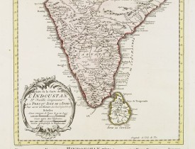 HARREVELT, E. van/ CHANGUION, D.J. -  Suite de la Carte des L'Indoustan, Iie Feuille..