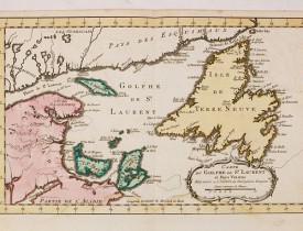 HARREVELT, E. van / CHANGUION, D.J. -  Carte du Golphe de St.Laurent et Pays Voisins..