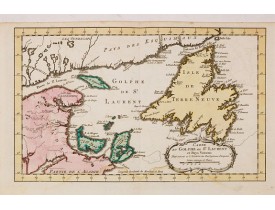HARREVELT, E. van / CHANGUION, D.J. -  Carte du Golphe de St.Laurent et Pays Voisins..