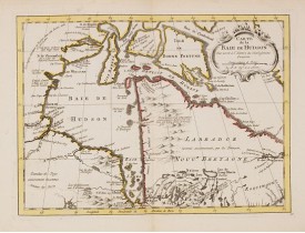 HARREVELT, E. van/ CHANGUION, D.J. -  Carte de la Baie de Hudson..