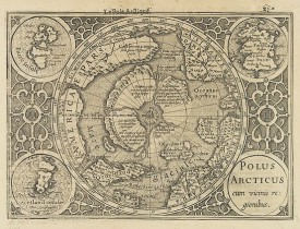 MERCATOR,G./ HONDIUS,J. -  Polus Arcticus cum vicinis re:gionibus.