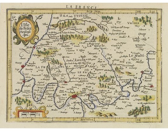 MERCATOR, G./ HONDIUS, J. - L'Isle de Frace. Parisiensis Ager. MERCATOR, G./ HONDIUS, J. - L'Isle de Frace. Parisiensis Ager.