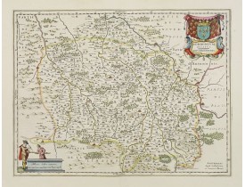 BLAEU, W. -  Borbonium, Ducatus. Bourbonnois.