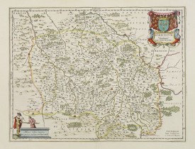 BLAEU, W. -  Borbonium, Ducatus. Bourbonnois.