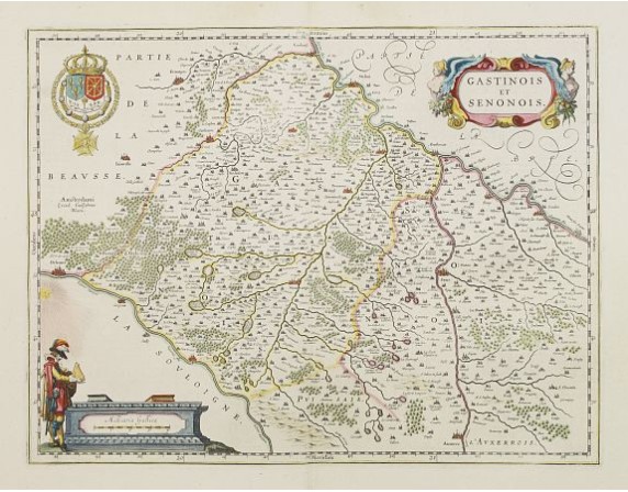 BLAEU, W. - Gastinois et Senonois. BLAEU, W. - Gastinois et Senonois.